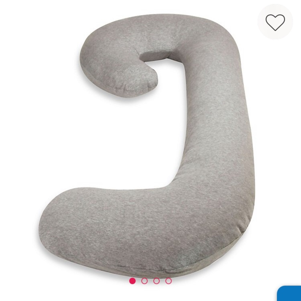 Leachco Snoogle pregnancy pillow in Heather Grey
